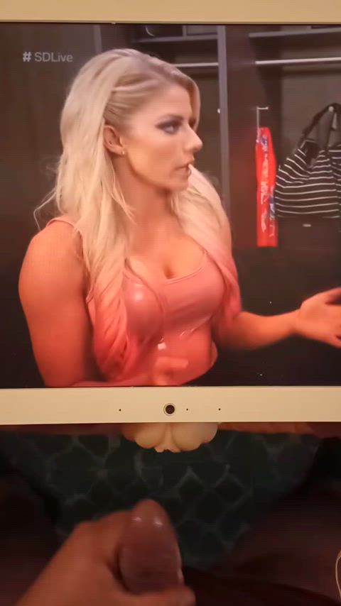 blonde cock cum cumshot cute fleshlight male masturbation tits tribute wrestling