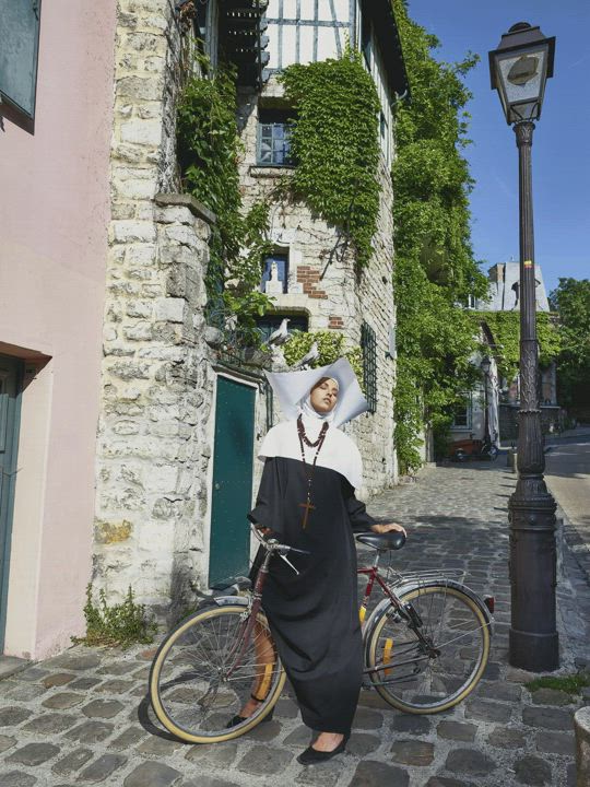 Nude Art Nun Public gif