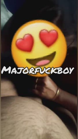 Cheating Hotwife blows my cock hard!