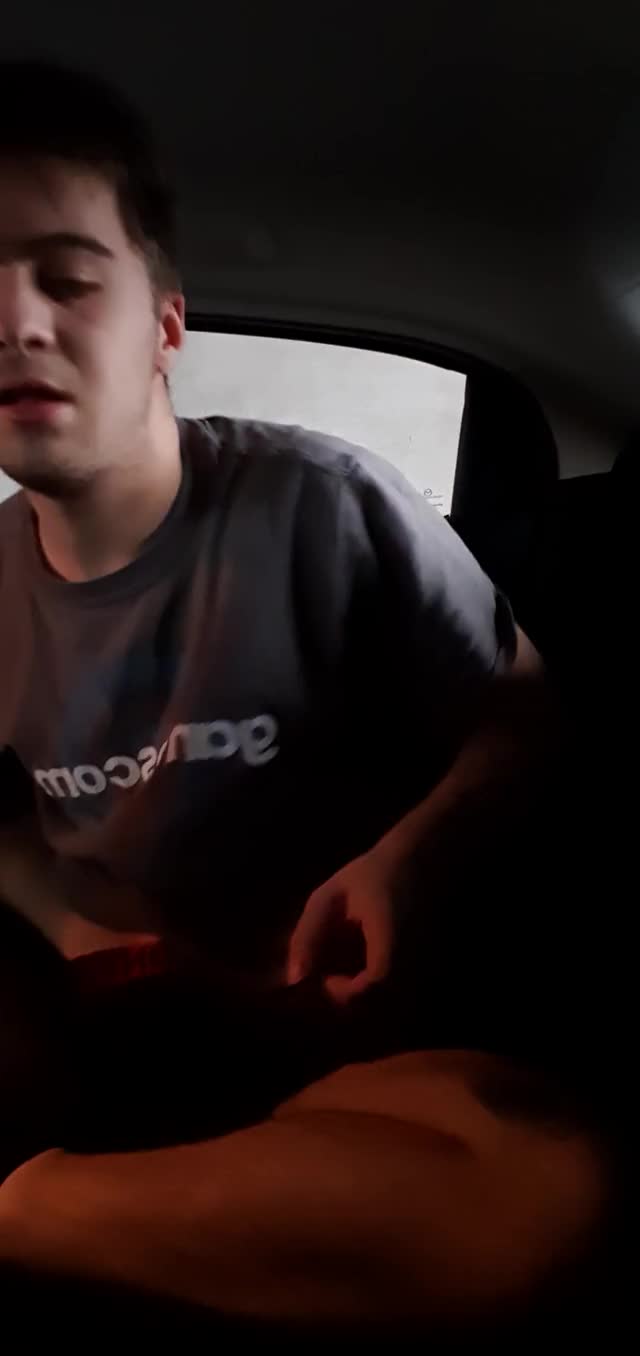 Wank in the car