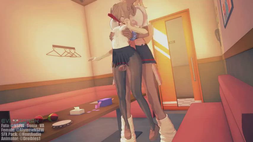 3d futanari rule34 size difference gif