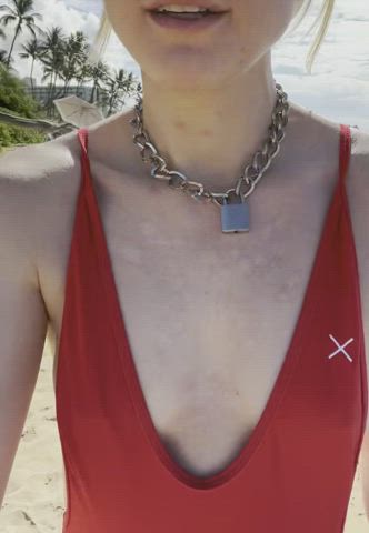 Always proudly showing off my locked collar, no matter where I am