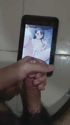 Cumtribute to Nagatoro. I'm sad cuz I miscalculated how far I'd cum :( she deserved