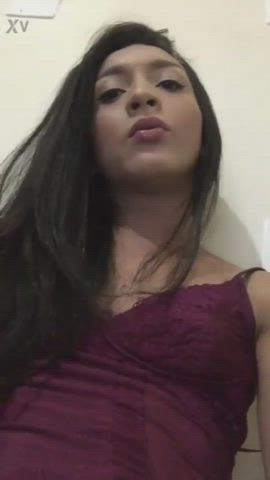 close up cock cum cumshot cute female pov trans gif