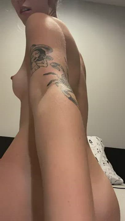 Blonde Dildo Teen gif