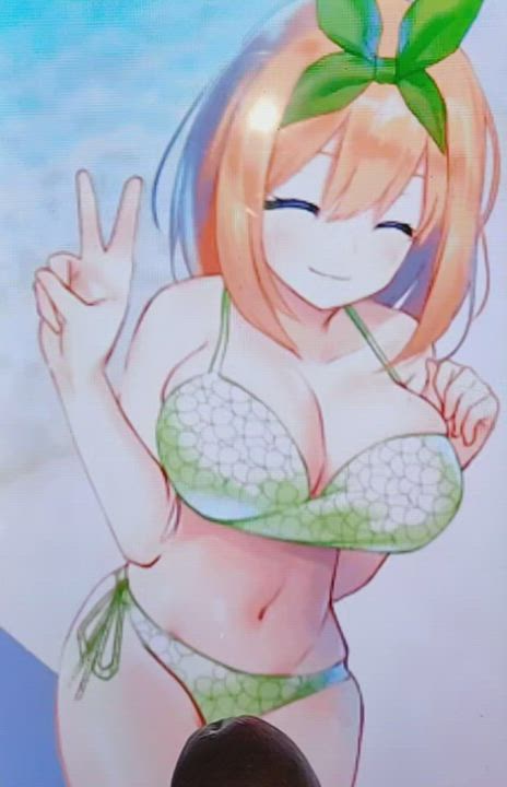 Yotsuba Nakano Swimsuit Cum Tribute ~