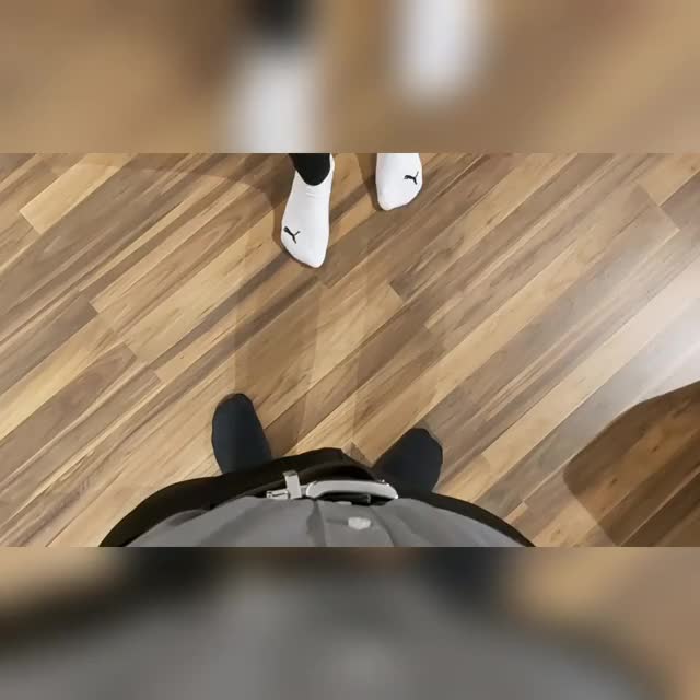Wife gave me a chastity cage inspection, right after I returned home after a long