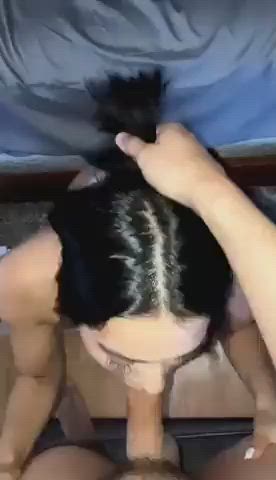 amateur big ass blowjob deepthroat homemade moaning pov rough sloppy gif