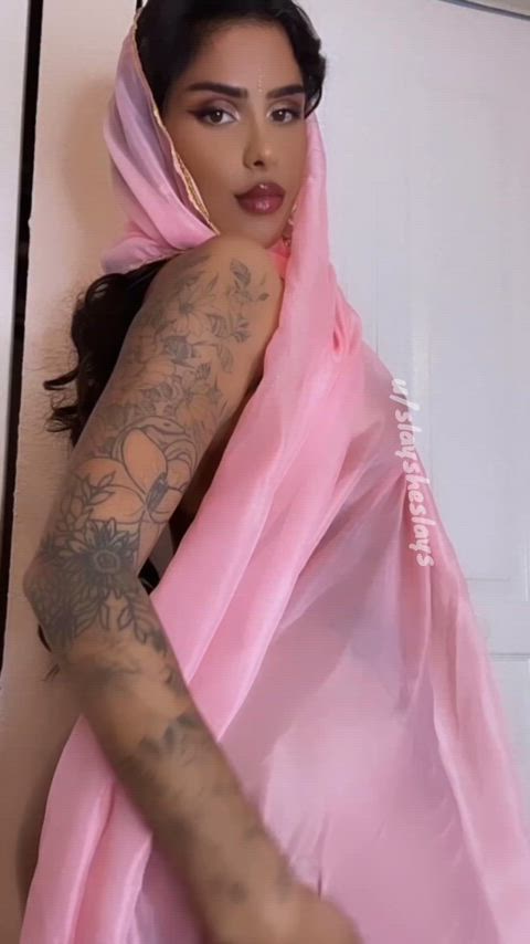 showing off all the tattoos & booty i hide from my traditional indian family.