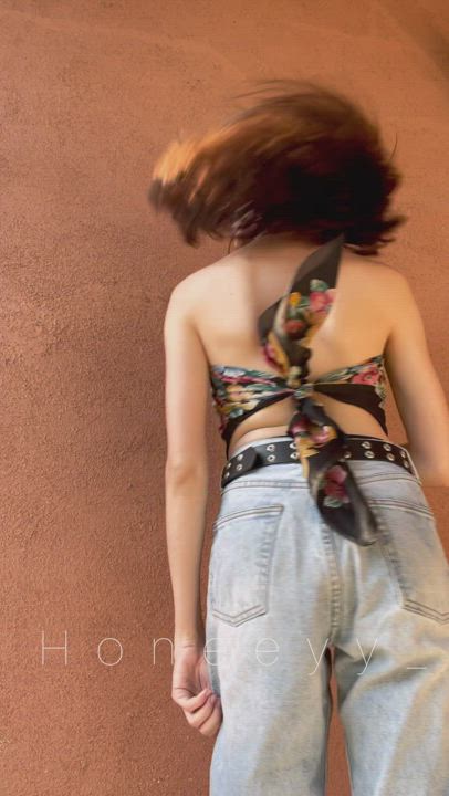 Backyard titty drop