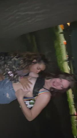 Boobs Public Topless gif
