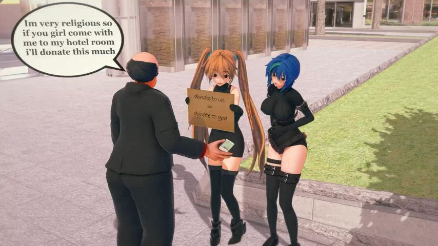 hentai prostitute threesome gif