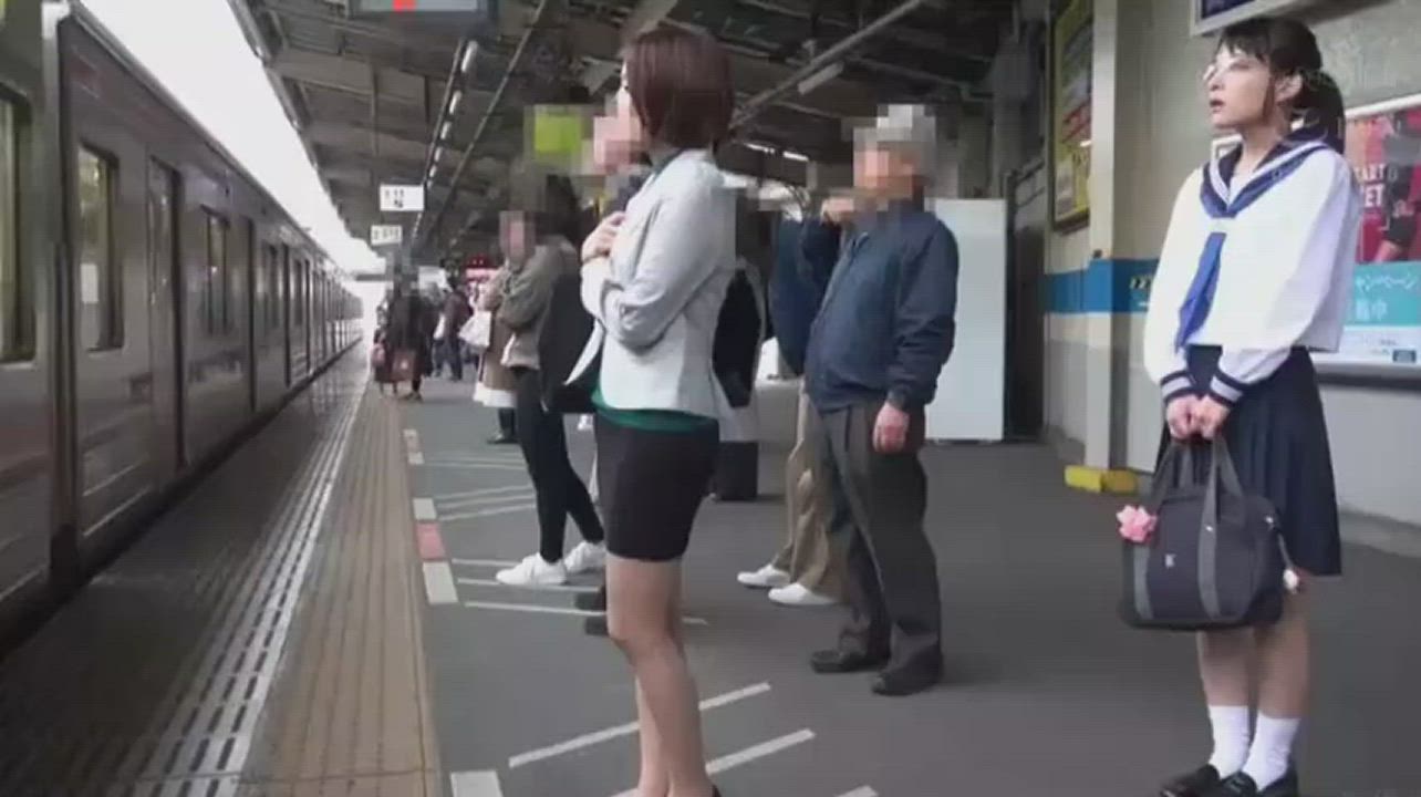 Woman has a rough train ride home