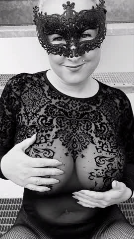 big tits milf mask mom milfnhoney gif