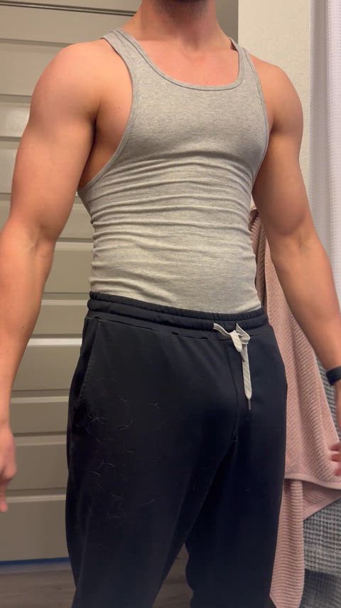 bulge jock muscles gif