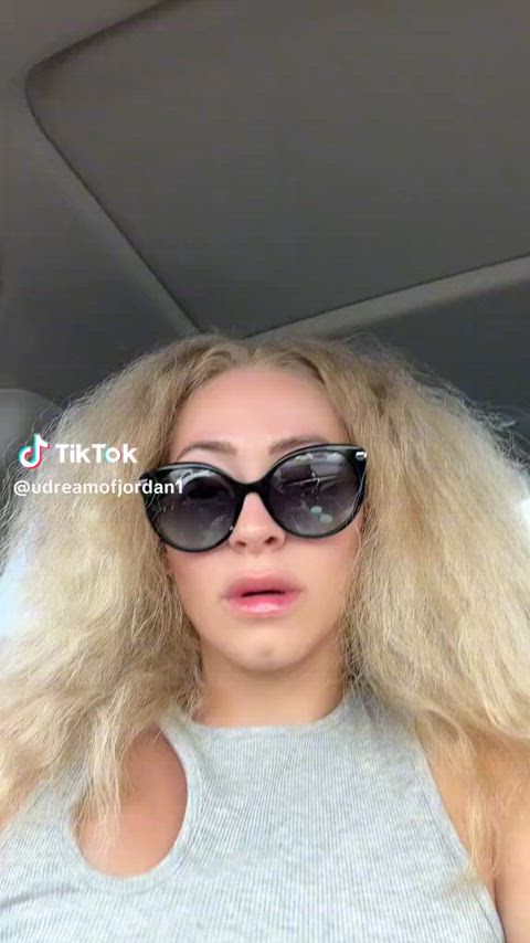 blonde tongue fetish long tongue tongue gif