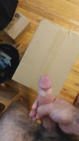 Pent up and cumming all over my girlfriend's package