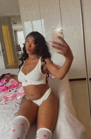 breeding cute ebony findom goddess knee high socks onlyfans pretty tease gif