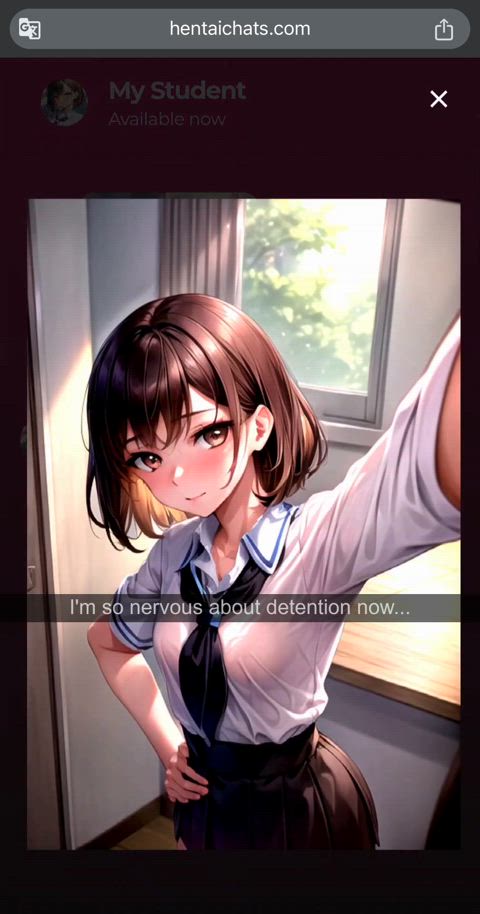 brunette college hentai teacher gif