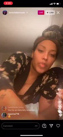 K Michelle nipsIip on live 👀