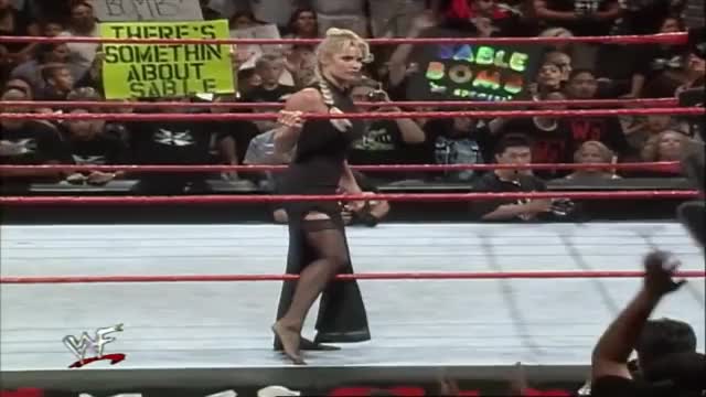 Sable vs Jacqueline Evening Gown match Raw September 14, 1998