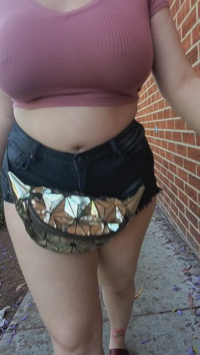 Why were so many people checking out my tiddies at the store today?! Don't they know