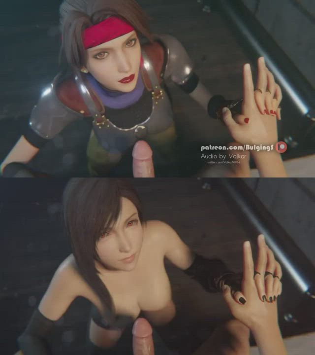 Animation Blowjob SFM Split Screen Porn gif