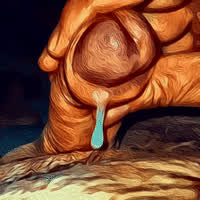 Cum Male Masturbation Squeezing gif