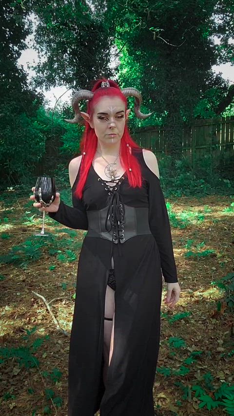 elf fantasy goth gif