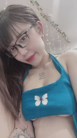 Asian Natural Tits Tits gif