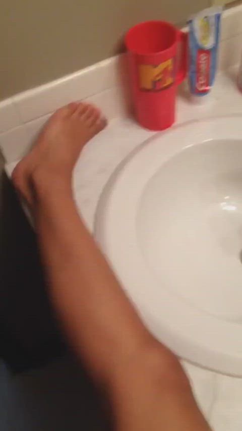 Cute Teen Couple Playing In The Bathroom P1