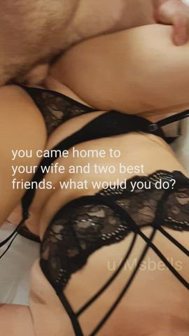 polls. you come home to this what are you doing? OPTION #1 freaking out and ending