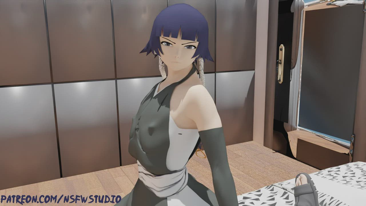 Naruto x Soifon crossover clothed animated (nsfwstudio) [Naruto &amp; Bleach]