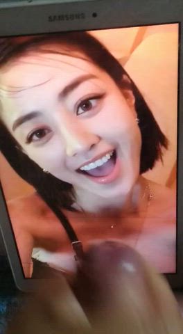 asian big tits celebrity cum in mouth cumshot facial jerk off korean tribute gif