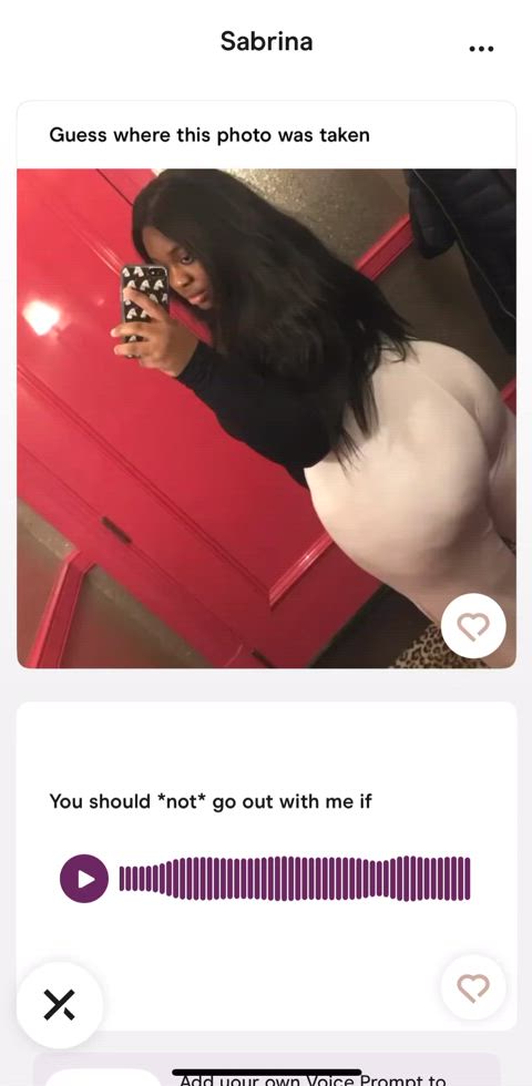 "You should not date me if you easily get hard"