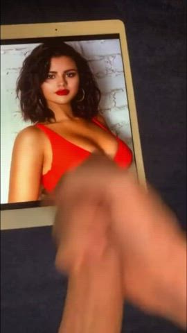 bwc big dick cum selena gomez tribute gif