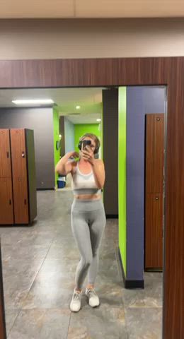 flashing gym locker room gif