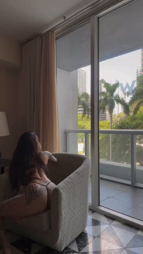 ass blonde tattoo gif