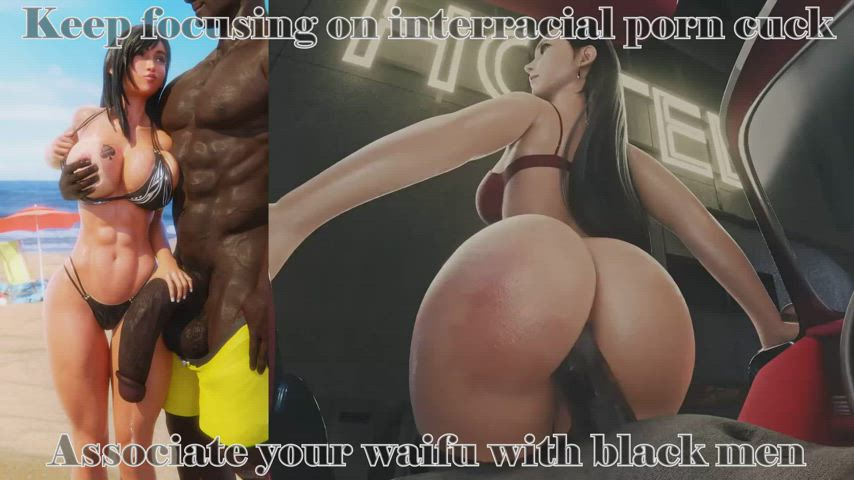 3D BBC Caption Cuckold Interracial Split Screen Porn gif