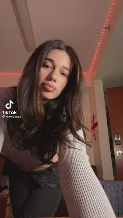 Bodacious Babbette Brunette Dancing Fitness gif