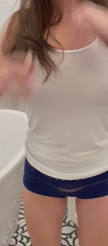 My small MILF titties bouncing