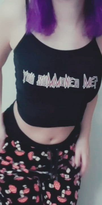 Petite Small Tits Titty Drop gif
