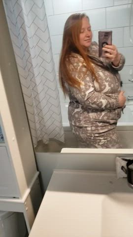 It's so cold I had to break out the flannel pajamas! It also just means hard nipples