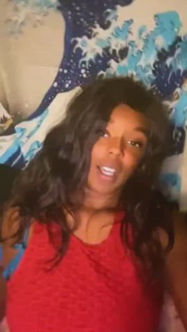 amateur cute dripping ebony grool masturbating pussy solo teen r/lesbiandrip gif