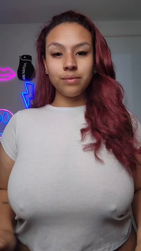 big tits boobs busty dominican tits gif