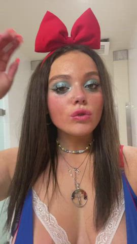 big tits college halloween teen tiktok tits gif
