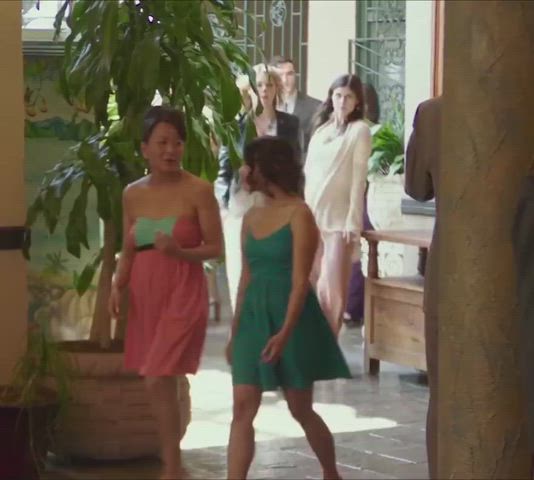 Kate upton and Alexander Didarado jiggle down the street