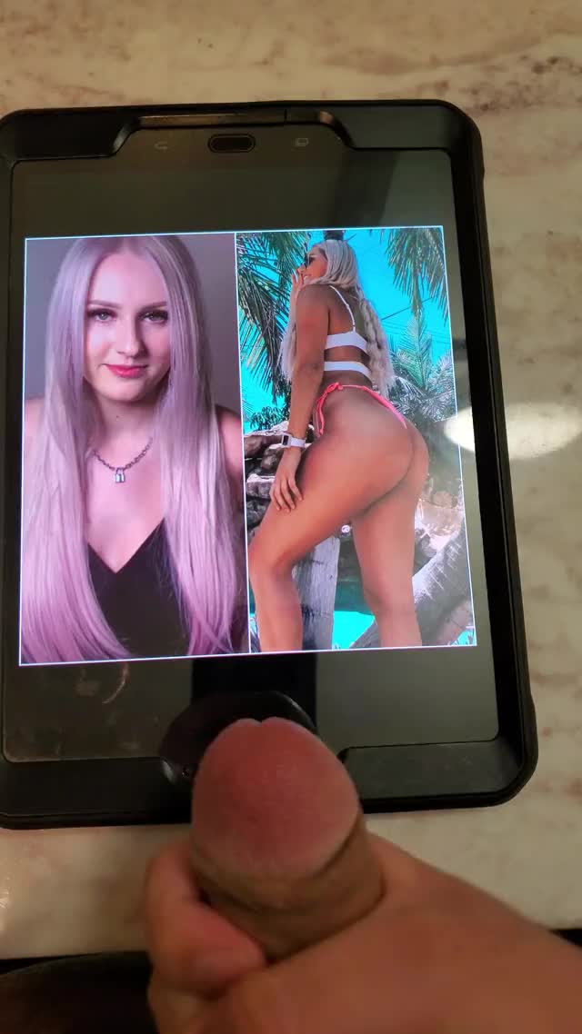 Thicc Blonde Cum Tribute