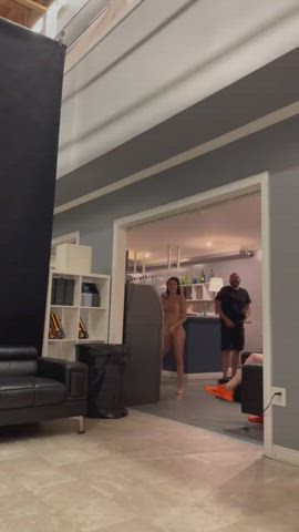 Behind The Scenes Brunette Kylie Rocket Naked Pornhub gif