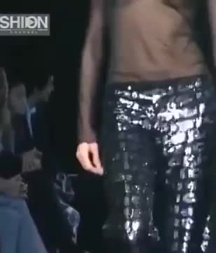 Sheer top on runway